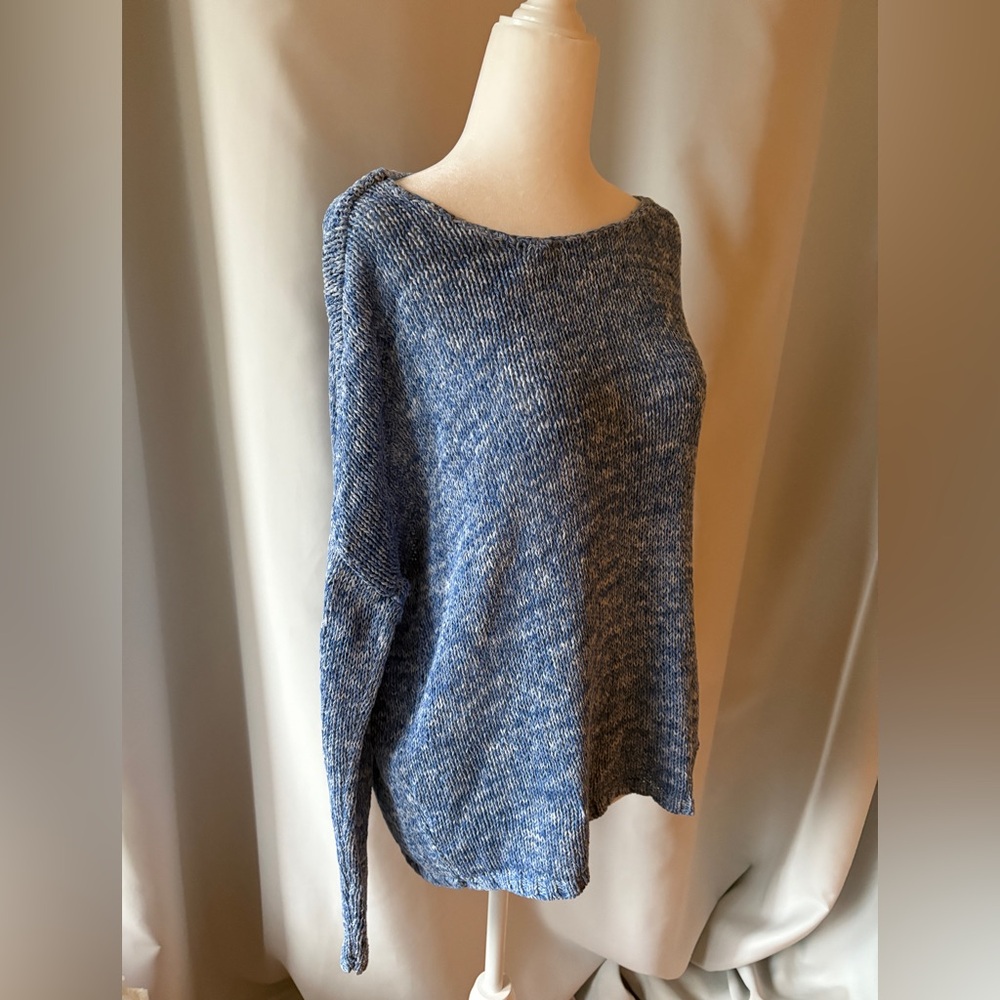 Gap Heather Blue Women's Drop Shoulder Sweater Size M